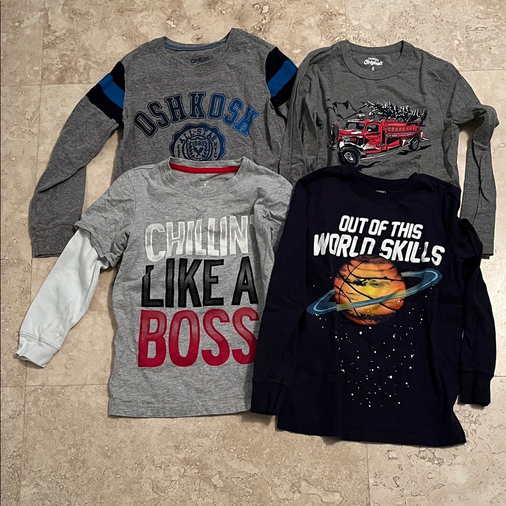 Bundle 4 OshKosh/Carters Kids Long Sleeve Tees